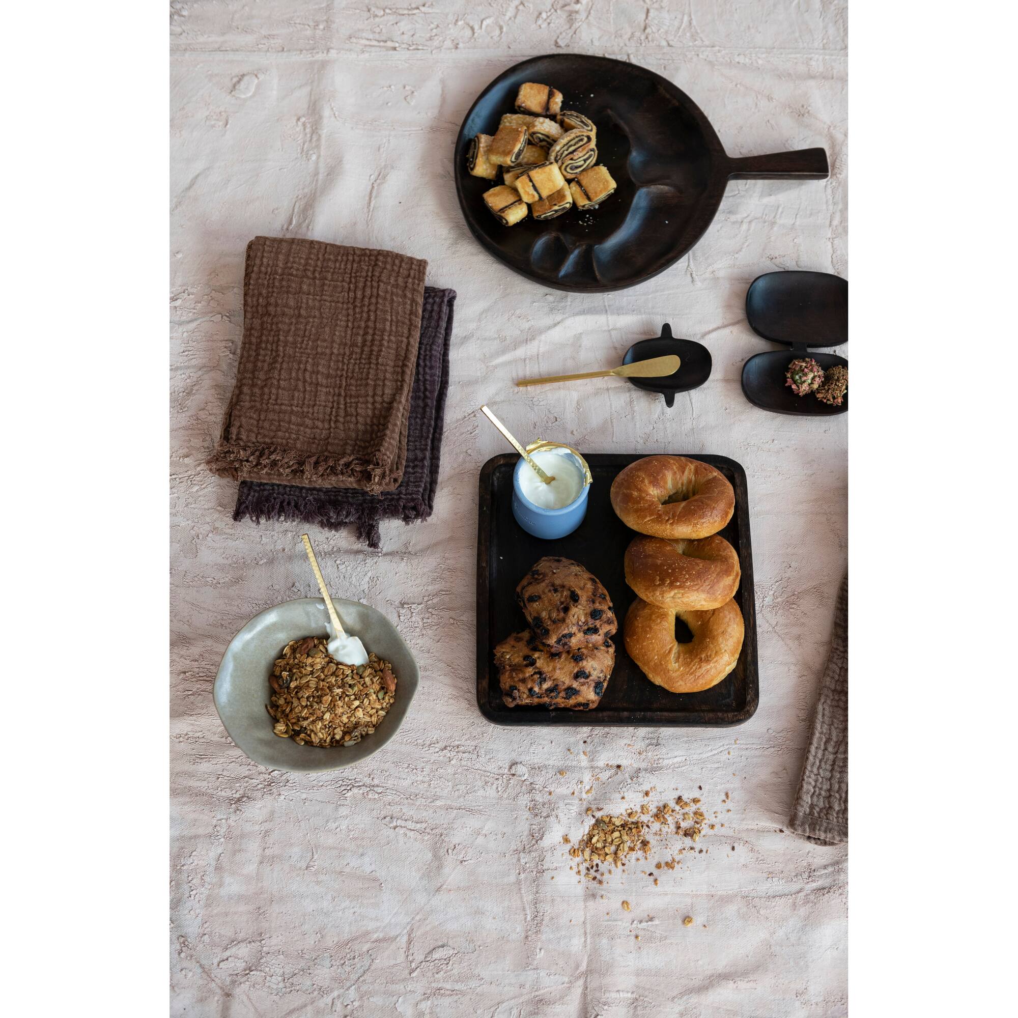 Hello Honey® Embroidered Cotton Tea Towels with Fringe Set